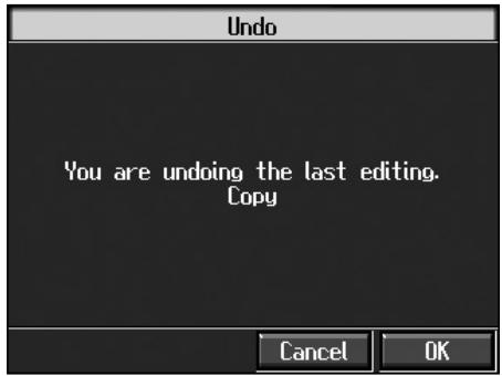 ROLAND KR-117 - Undoing Edits (Undo) - 1