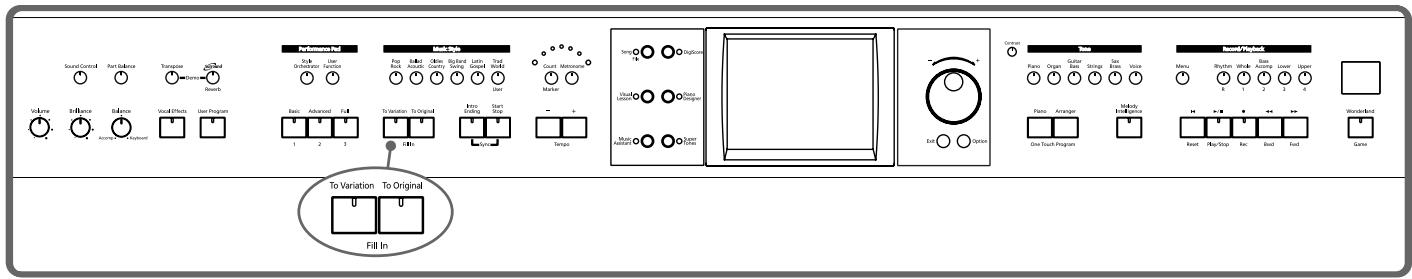ROLAND KR-117 - What's a "Fill In"? - 2