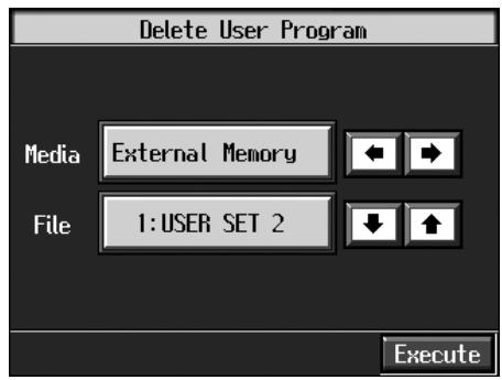 ROLAND KR-117 - Deleting Saved User Program Sets - 1