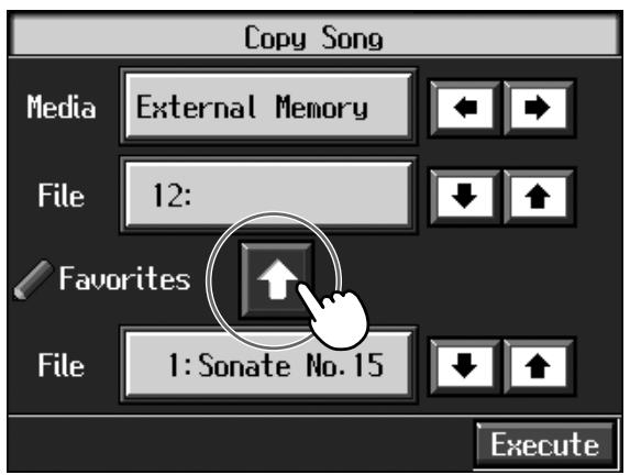 ROLAND KR-117 - ■ Copying Songs Saved in Favorites to External Memories - 1