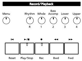ROLAND KR-117 - Record/Playback Buttons - 1