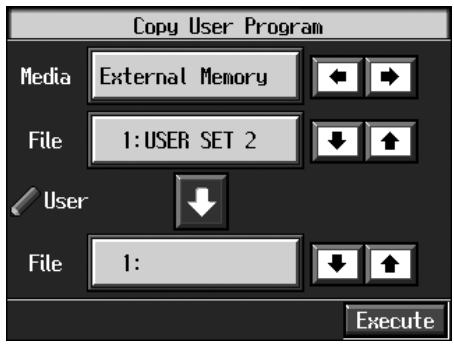 ROLAND KR-117 - Copying Sets of User Programs on External Memories to the User Memory - 1