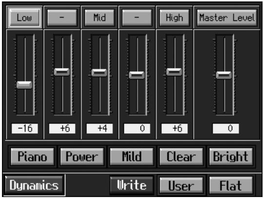 ROLAND KR-117 - Adjusting the Sound to Achieve the Preferred Tone Quality (Equalizer) - 1