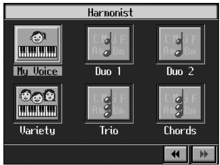 ROLAND KR-117 - Touch  in Step 2 of "How to select Vocal Effect" (p. 47). - 2
