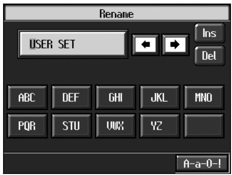 ROLAND KR-117 - Giving a name to a set of User Programs - 1