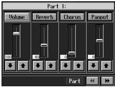ROLAND KR-117 - Touch  to make more detailed settings for the selected part. - 1