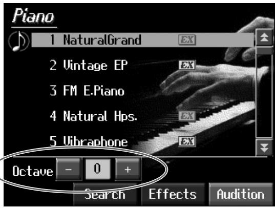 ROLAND KR-117 - ■ Shifting the Keyboard Pitch in Octave Steps (Octave Shift) - 1