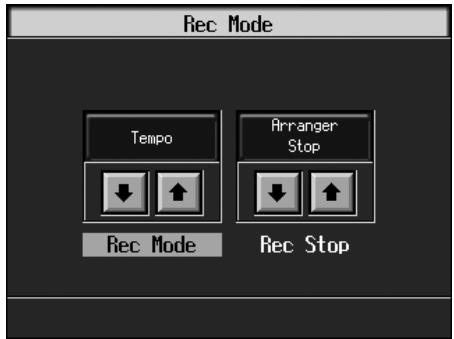 ROLAND KR-117 - Setting the Rec Mode to "Tempo" - 1