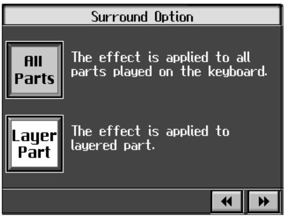 ROLAND KR-117 - Selecting the Tone to Which the Effect is Applied - 3