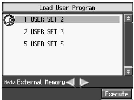 ROLAND KR-117 - - Loading Saved User Program Sets - 1