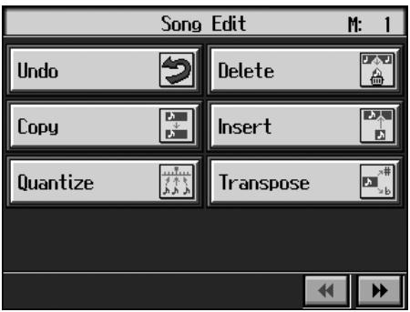 ROLAND KR-117 - Selecting the Editing Function - 1