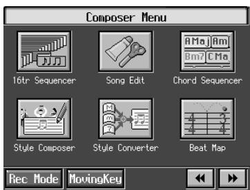ROLAND KR-117 - Press the [Menu] button. - 2