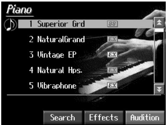 ROLAND KR-117 - Press any one of the Tone buttons to select a tone group. - 1