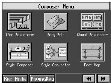 ROLAND KR-117 - Press the [Menu] button. - 2