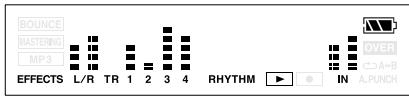 BOUNCE MASTERING MP3 EFFECTS L/R TR 1 2 3 4 RHYTHM IN A.PUNCH OVER