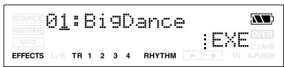 BOUNCE 01:BigDance MASTERING MP3 EFFECTS L/R TR 1 2 3 4 RHYTHM EXE OVER A+B IN A.PUNCH