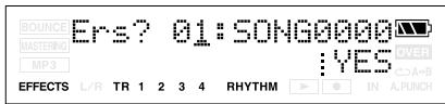 BOUNCE Ers? 01: SONG00000 MASTERING MP3 IFESYS L/R TR 1 2 3 4 RHYTHM IN A.PUNCH