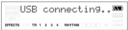 BOUNCE USB connecting. . MASTERING MP3 EFFECTS L/R TR 1 2 3 4 RHYTHM IN A.PUNCH OVER A+B