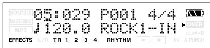 BOUNCE 05:029 P001 4/4 MASTERING J 120.0 ROCK1-IN MP3 OVER A+B EFFECTS L/R TR 1 2 3 4 RHYTHM IN A.PUNCH
