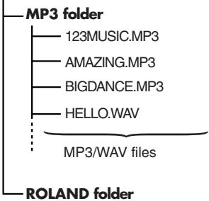 ROLAND MICRO BR - Composition of Data on Memory Cards - 1