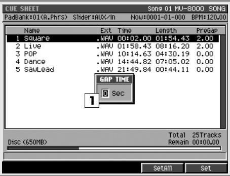 ROLAND MV-8000 - GAP TIME - 1