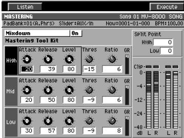 ROLAND MV-8000 - Utilisation du mastering tool kit - 9