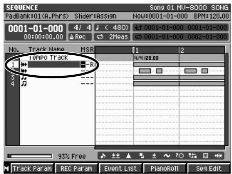 ROLAND MV-8000 - Mute d'une piste pendant la lecture (mute) - 2