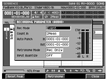 ROLAND MV-8000 - Enregistrement direct d'une source audio (direct recording) - 3