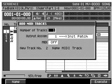 ROLAND MV-8000 - Ajout de pistes - 3
