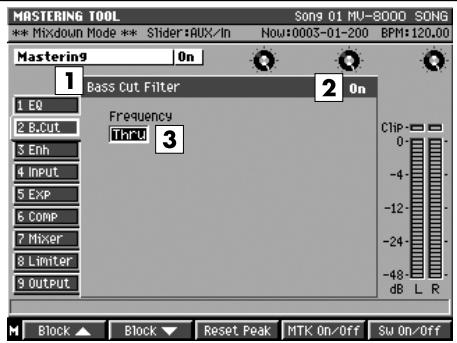 ROLAND MV-8000 - Description de chaque zone (b-cut) - 1