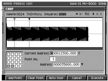 ROLAND MV-8000 - Création d'un patch par division d'une phrase audio (chop) - 3