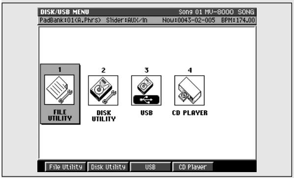 ROLAND MV-8000 - Disk/USB MENU - 1