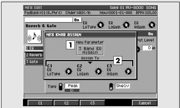 ROLAND MV-8000 - Éléments du menu - 1