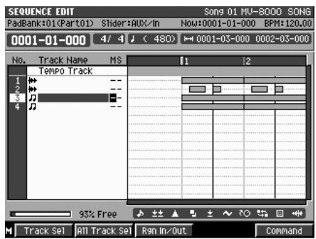 ROLAND MV-8000 - Appel des pages d'édition - 5