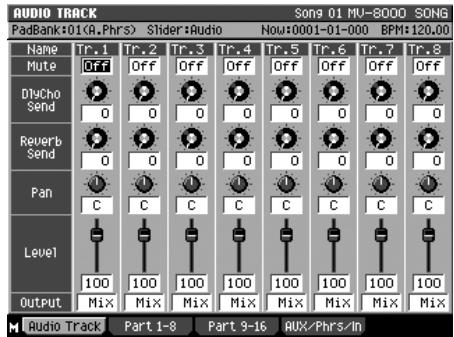 ROLAND MV-8000 - Affectation du multi-effet à un instrument ou à une phrase audio - 4