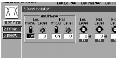 ROLAND MV-8000 - Édition des différents blocs d'un multi-effet MFX - 1