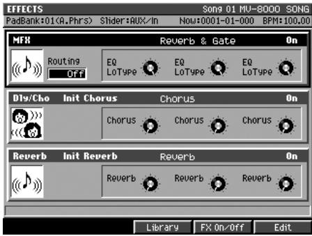 ROLAND MV-8000 - Appuyez sur - 1