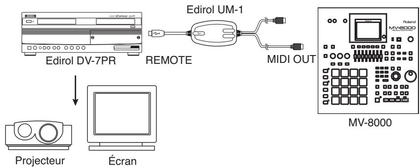 ROLAND MV-8000 - Exemples de connexions - 1