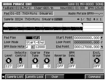 ROLAND MV-8000 - Pour affecter une phrase audio à un pad: - 4