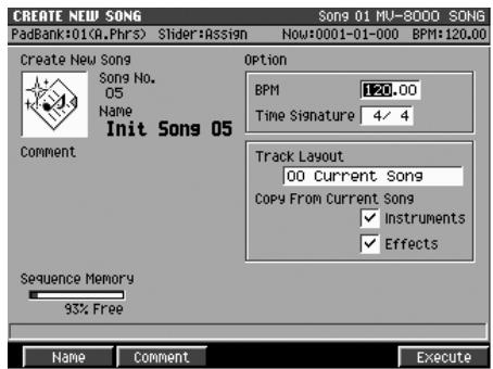 ROLAND MV-8000 - Création d'un song (enregistrement) - 1