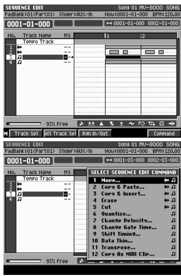 ROLAND MV-8000 - Effacement de données indésirables (event erase) - 11