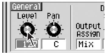 ROLAND MV-8000 - Cliquez sur le nom du partial à éditer. - 1