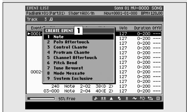 ROLAND MV-8000 - Menu - 1