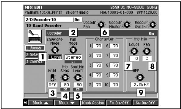 ROLAND MV-8000 - Vocodr (vocoder) - 1