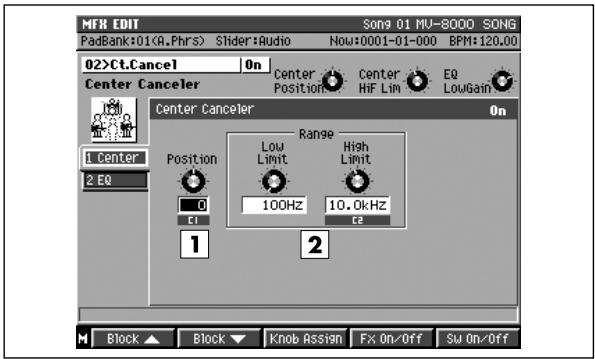 ROLAND MV-8000 - Boost level - 1