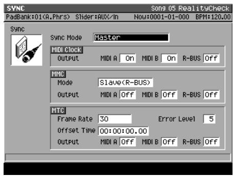 ROLAND MV-8000 - Réception et synchronisation sur MTC - 6