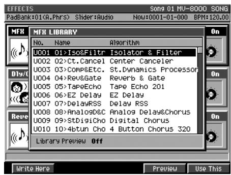 ROLAND MV-8000 - Affectation de sortie du mv-8000 au processeur « lo-fi - 2