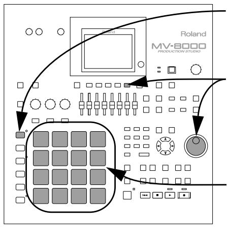 ROLAND MV-8000 - Changement de banque de pads - 1