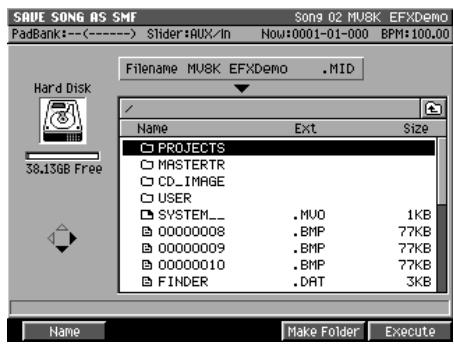 ROLAND MV-8000 - Sauvegarde d'un son au format SMF (save as SMF) - 1