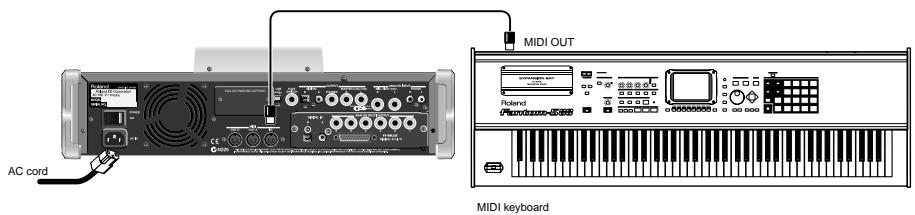ROLAND MV-8000 - Enregistrement de votre interprétation depuis un clavier MIDI - 1